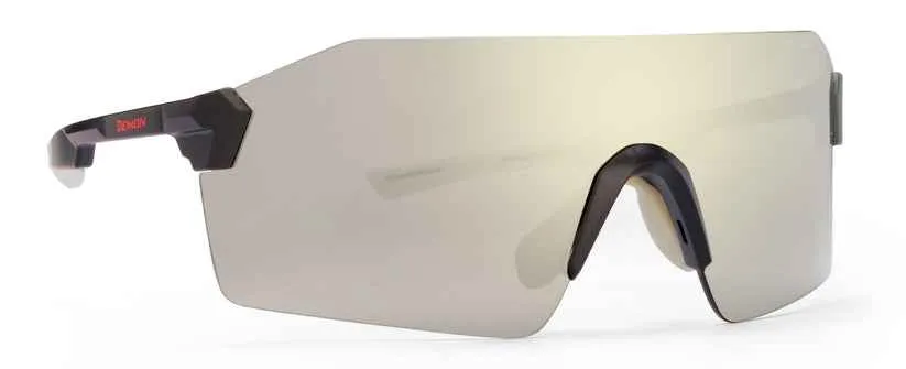 Demon Superpiuma occhiali da montagna Matt Black Red specchiati