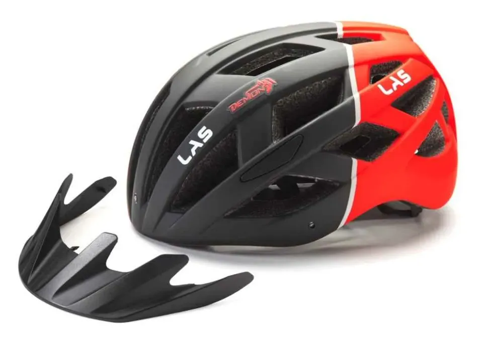 Demon Enigma casco bici nero rosso taglia S/M