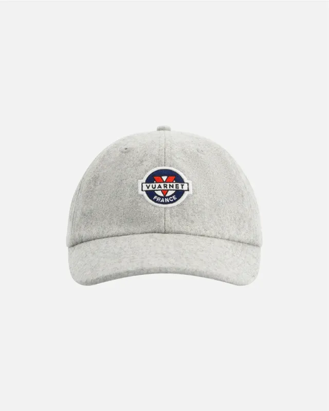 Vuarnet Logo cappellino grigio misto lana unisex