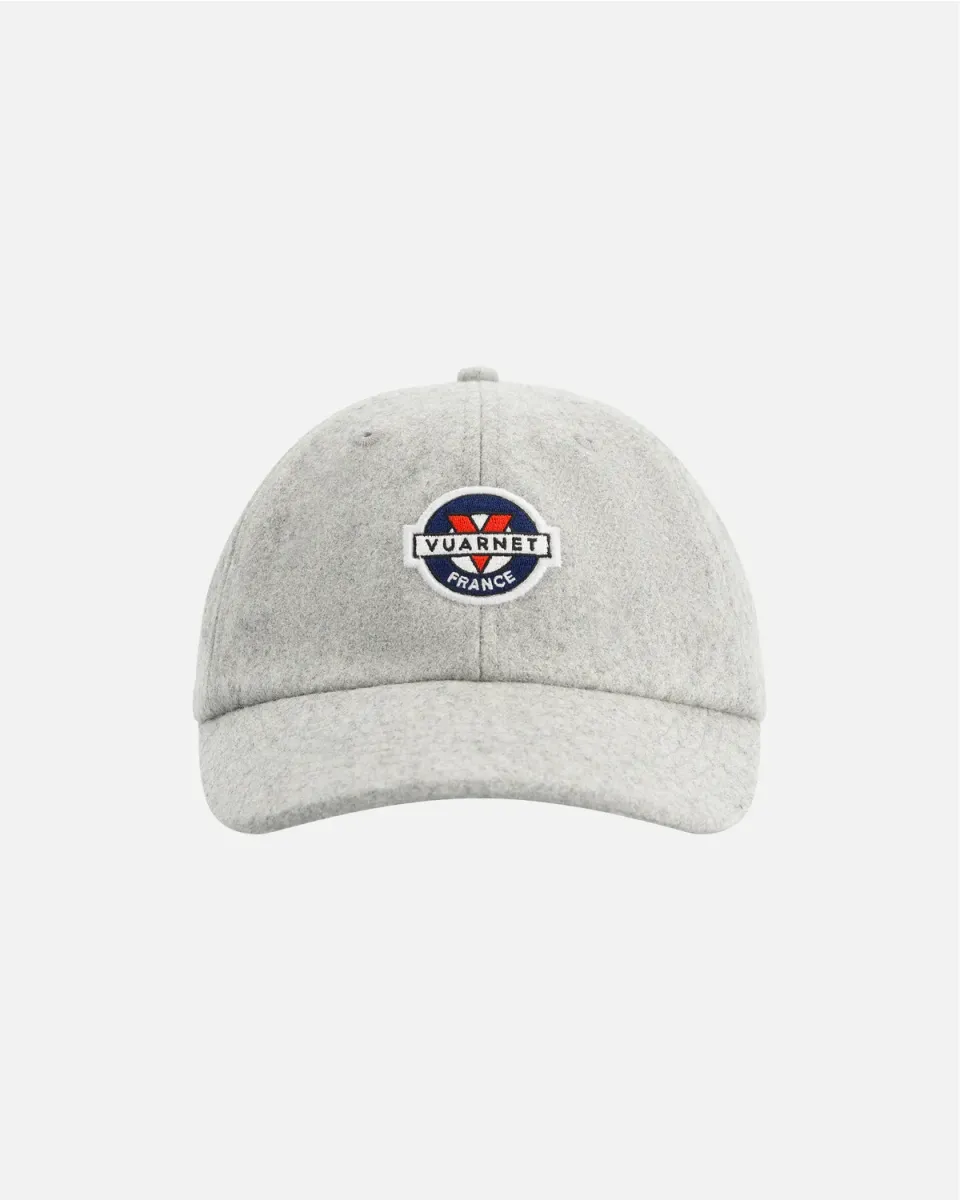 Vuarnet Logo cappellino grigio misto lana unisex
