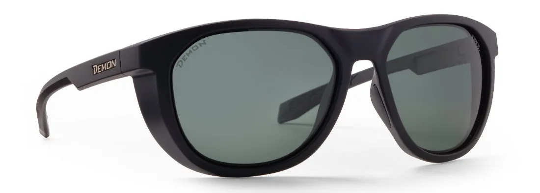 Demon Style+ occhiali da sole Matt Black Blue polarizzati