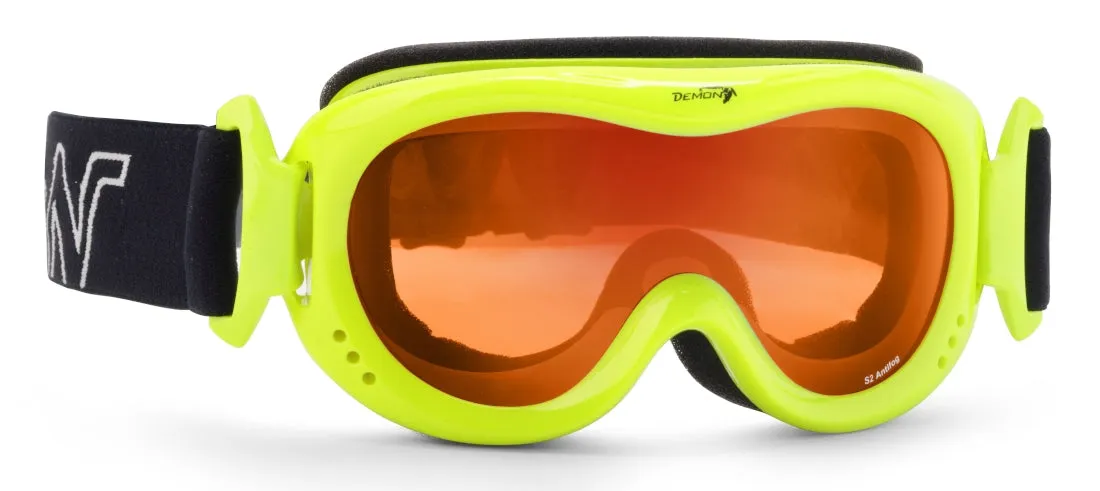 Demon Snow 6 maschera sci bimbo lente singola arancio