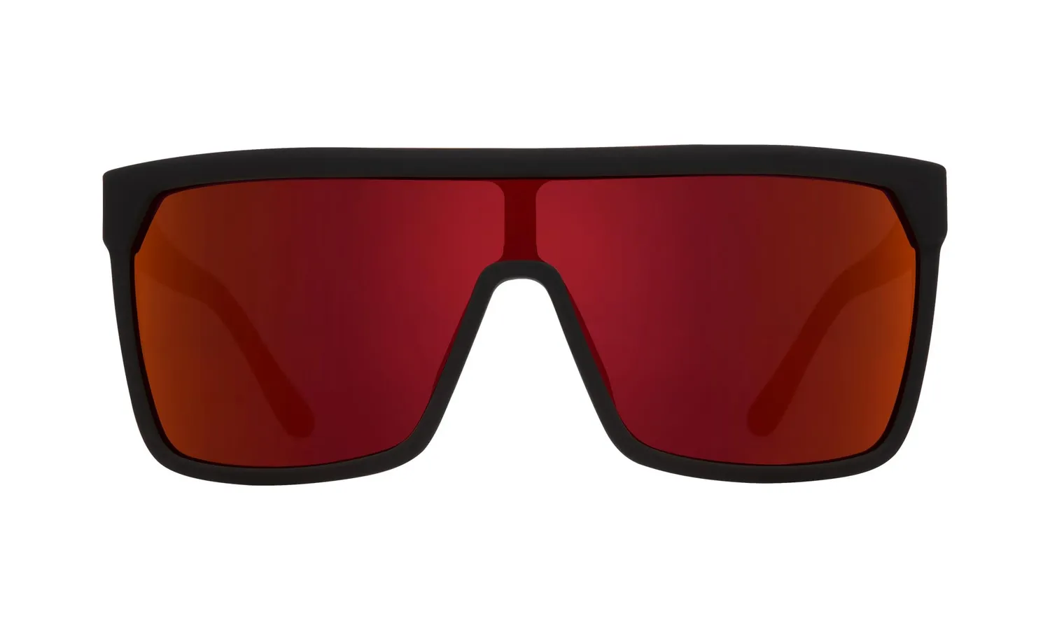 Spy Flynn occhiali da sole Matte Black Red Fade scudo