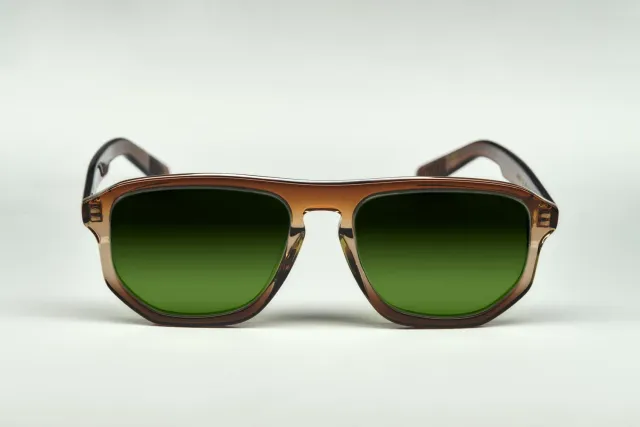 Lesca La Collection Maio XL montatura da vista cognac acetato