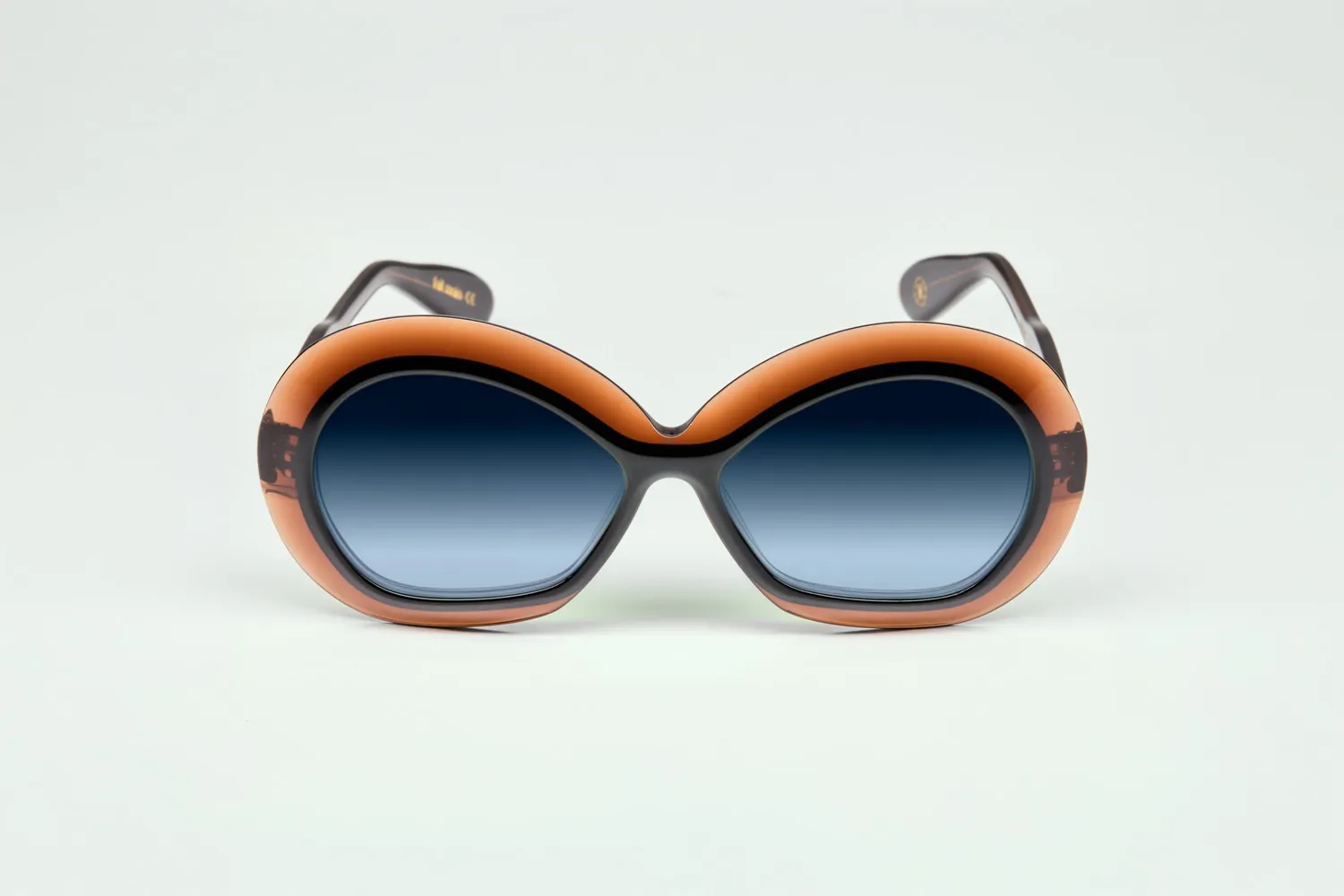 Lesca Collection Iris occhiale marrone acetato
