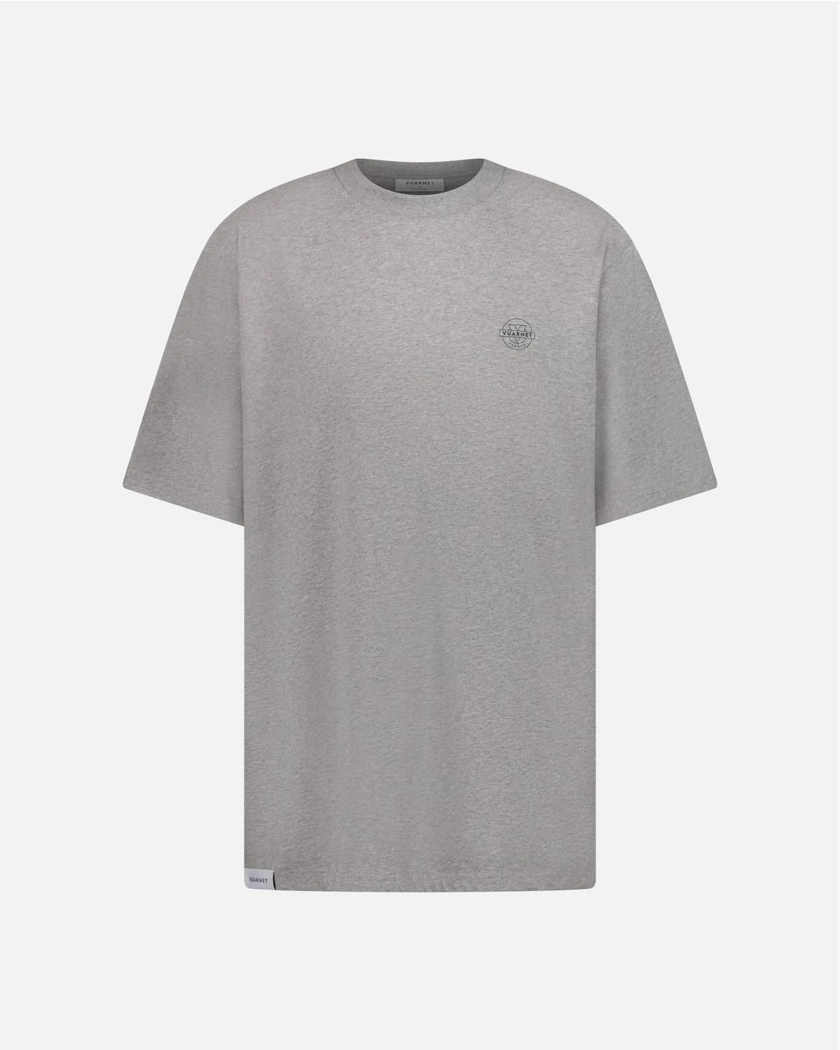 Vuarnet Logo T-shirt uomo maglietta grigia cotone leggero