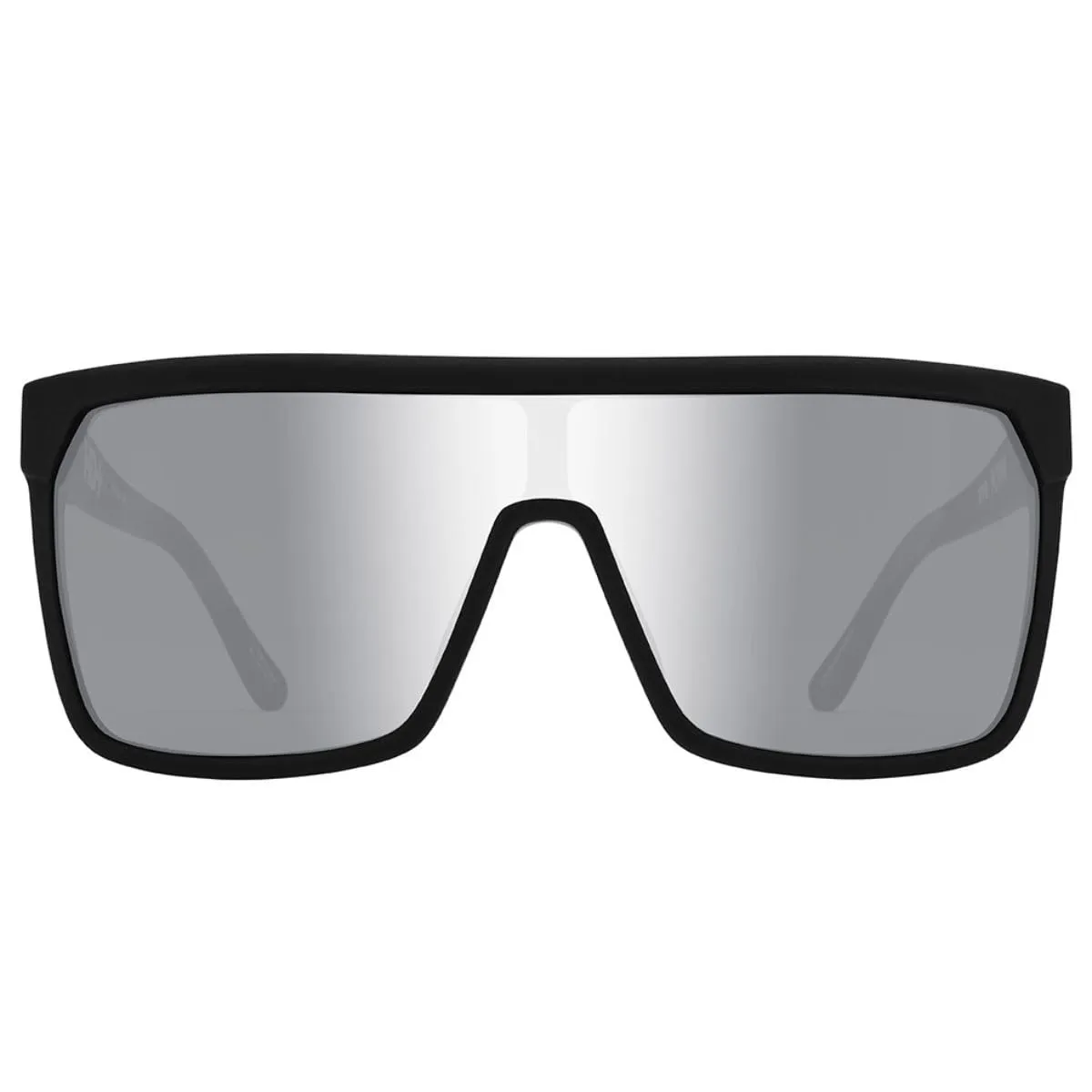 SPY Flynn Soft Matte Blk occhiali da sole polarizzati specchio argento