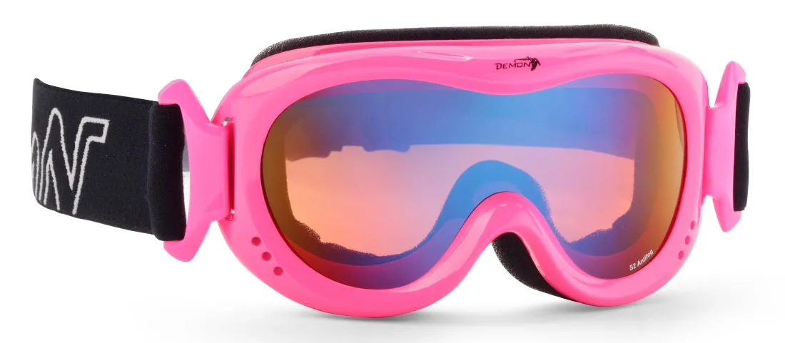 Demon Snow 6 maschera sci bimbo arancione army cat. 2