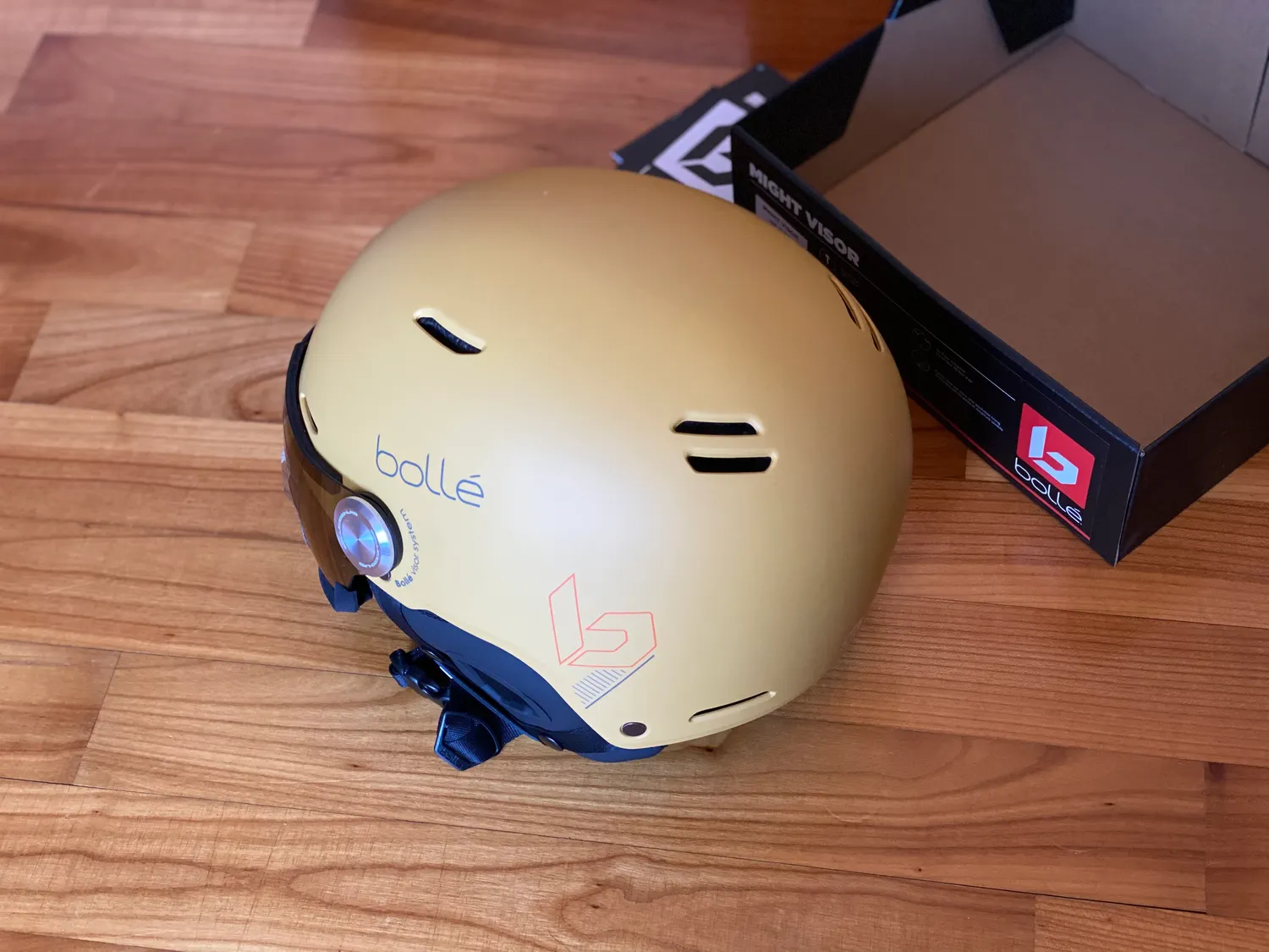 Bollé Might Visor casco sci bianco con visiera