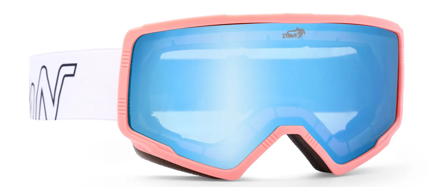 Demon Frost maschera sci blu doppia lente antiappannante