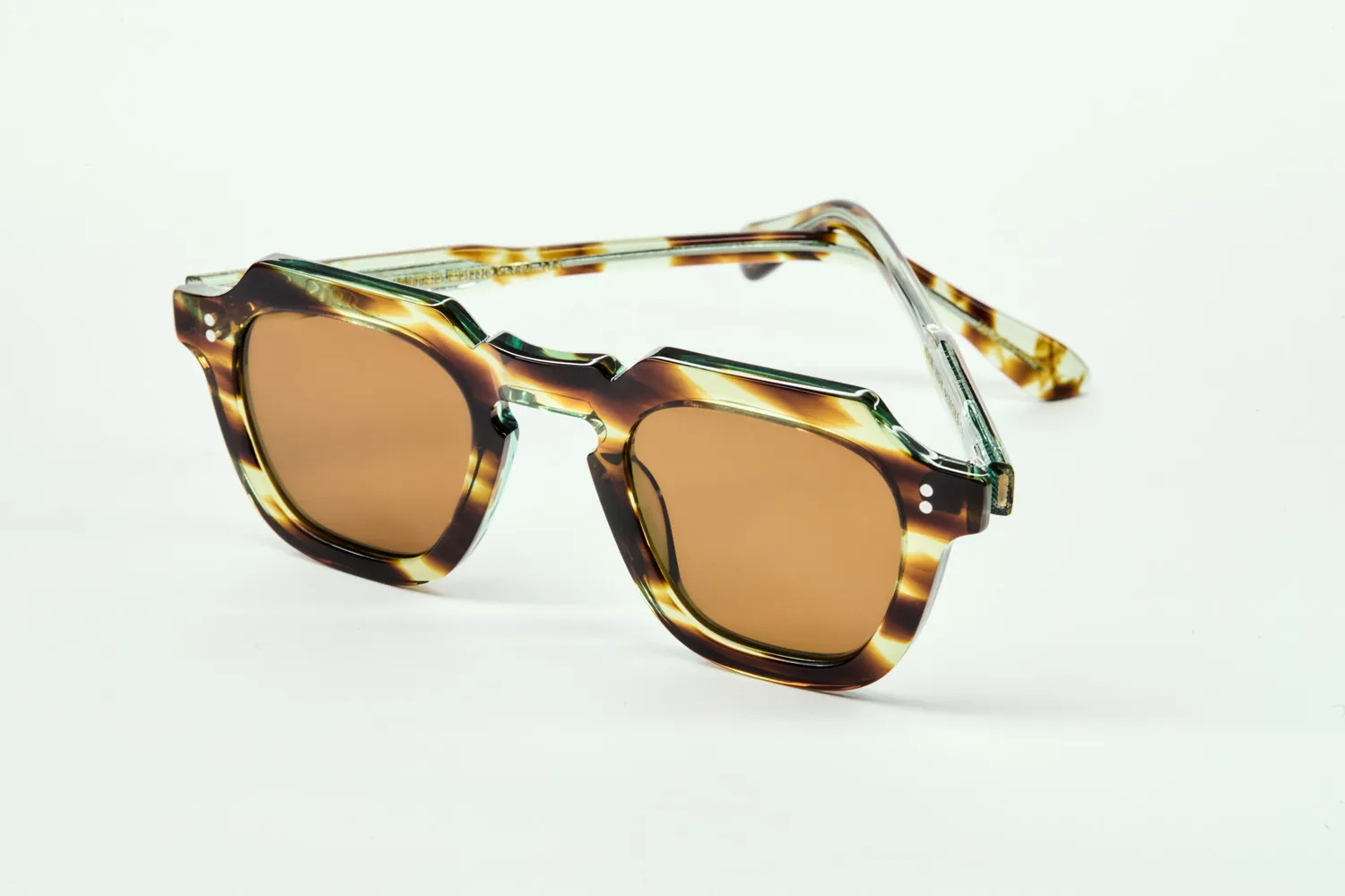 Lesca Upcycling Adok montatura da vista jaspé acetato