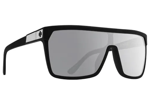SPY Flynn Soft Matte Blk occhiali da sole polarizzati specchio argento