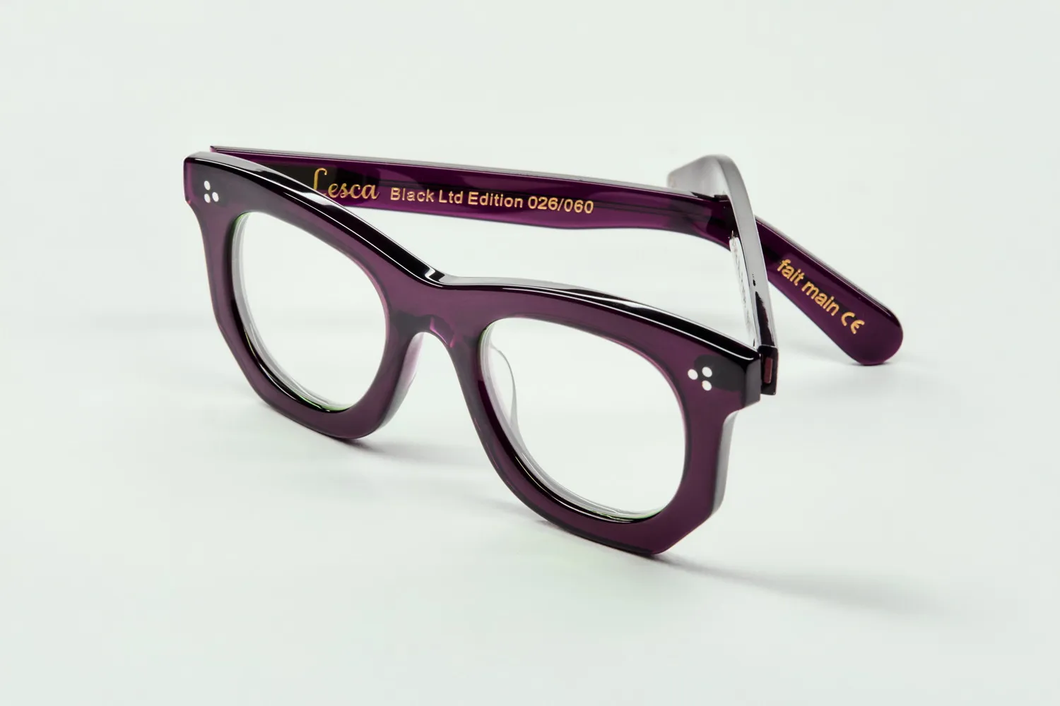 Lesca La Collection Ogre XL montatura da vista viola acetato