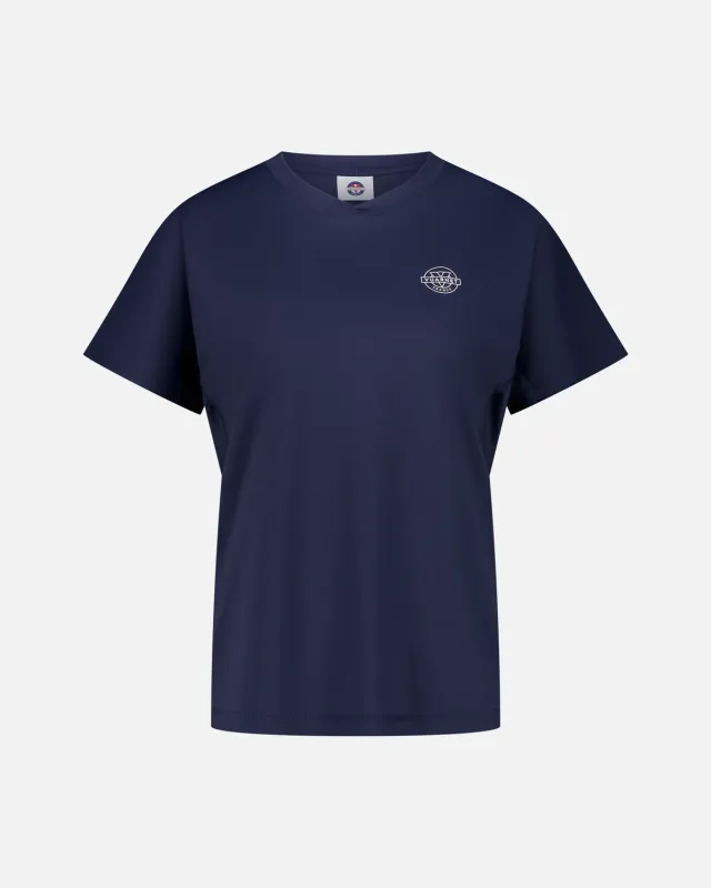 Vuarnet Maglietta Tecnica Donna Blu Marina UPF 50+