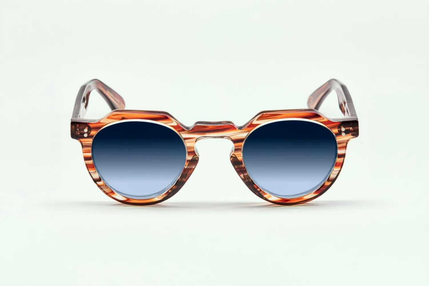 Lesca Upcycling Crown XL montatura vista rossa 46 mm acetato