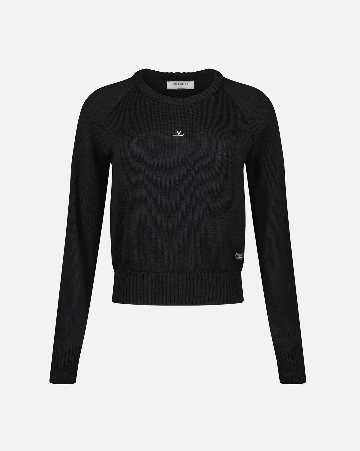 Vuarnet Signature Crop Top maglietta donna nera cotone