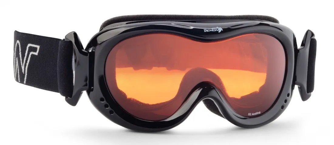 Demon Snow 6 maschera sci bimbo lente singola arancio