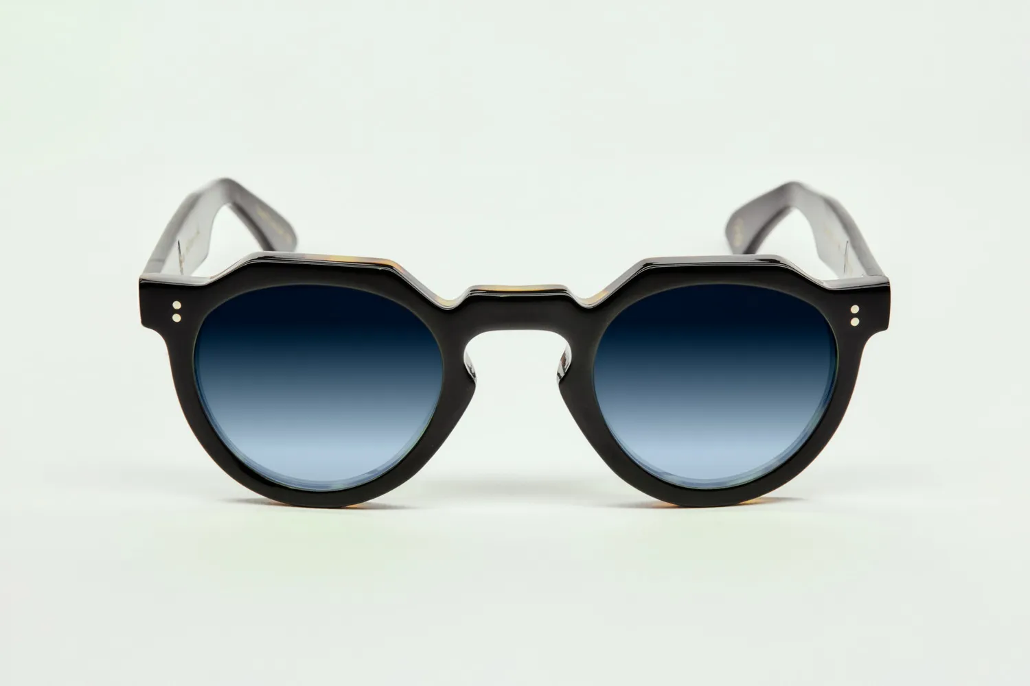 Lesca Upcycling Crown XL occhiali havana 46 mm