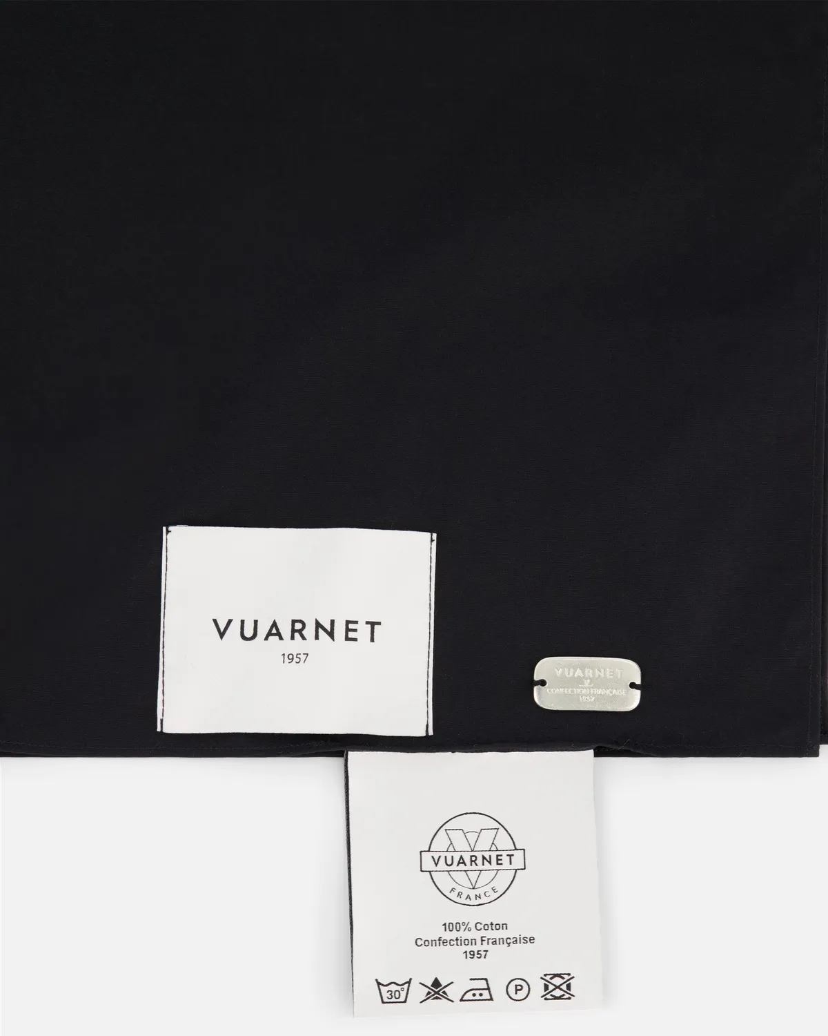 Vuarnet V sur Ski bandana nera cotone bio