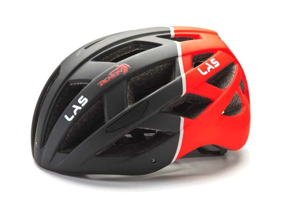 Demon Enigma casco bici nero rosso taglia S/M
