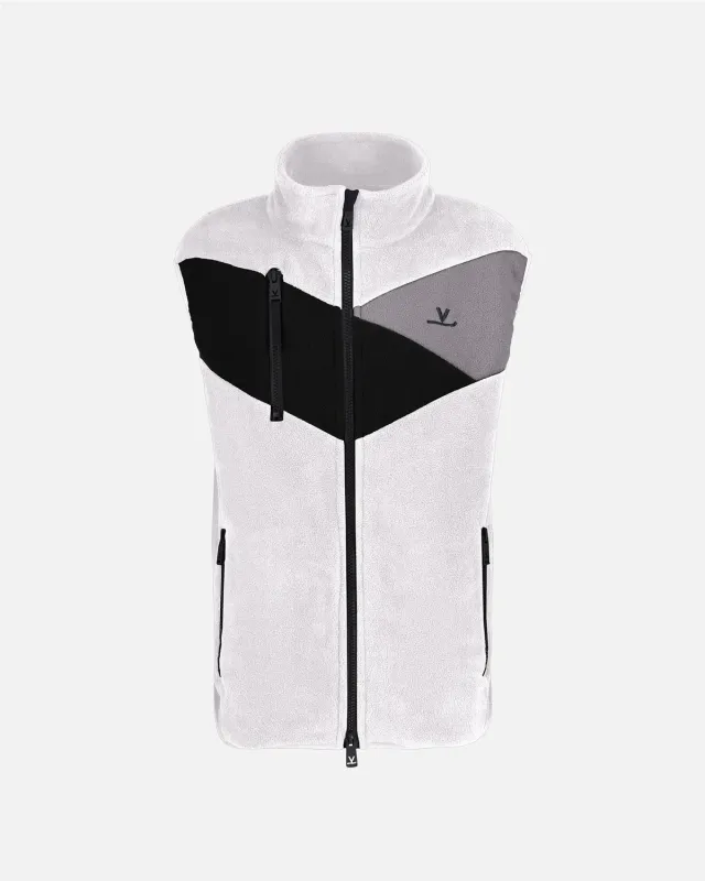 Vuarnet Polar Fleece gilet smanicato unisex nero