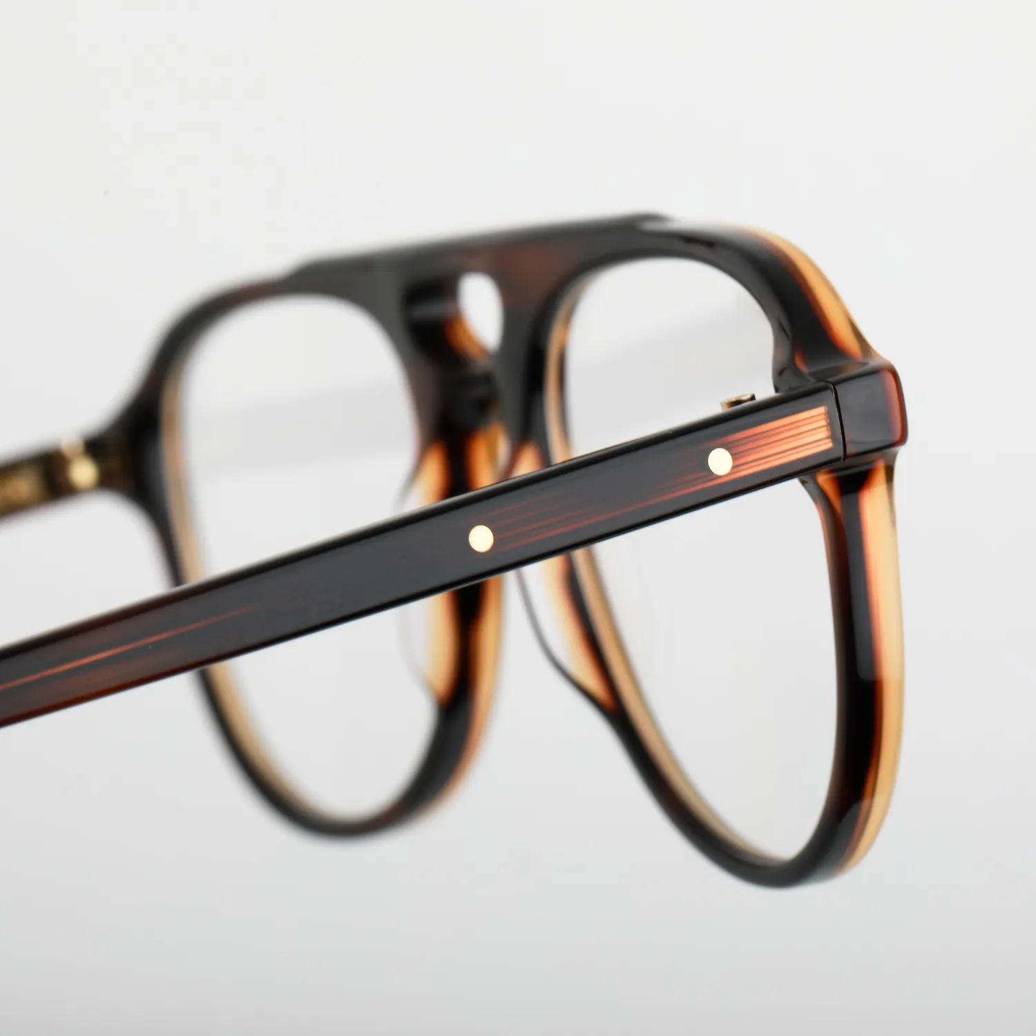 Steve McQueen Iconic Pilot occhiali da vista nero tartaruga retro