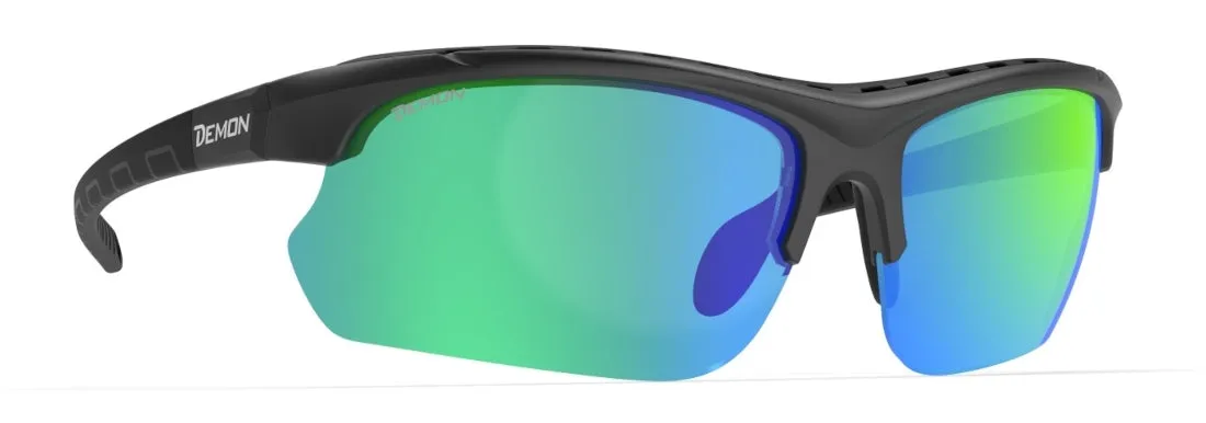 Demon Infinite Optic 2 occhiali running Matt Black specchiati