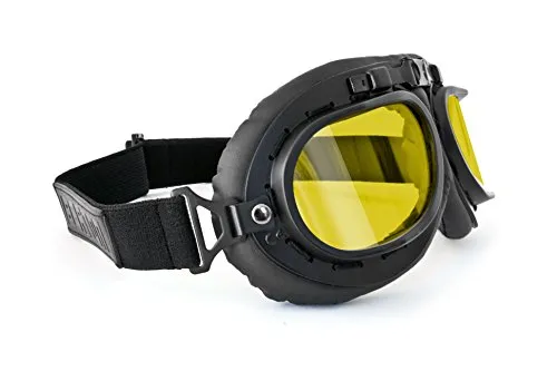 Bertoni AF195B occhiali moto lenti gialle antifog