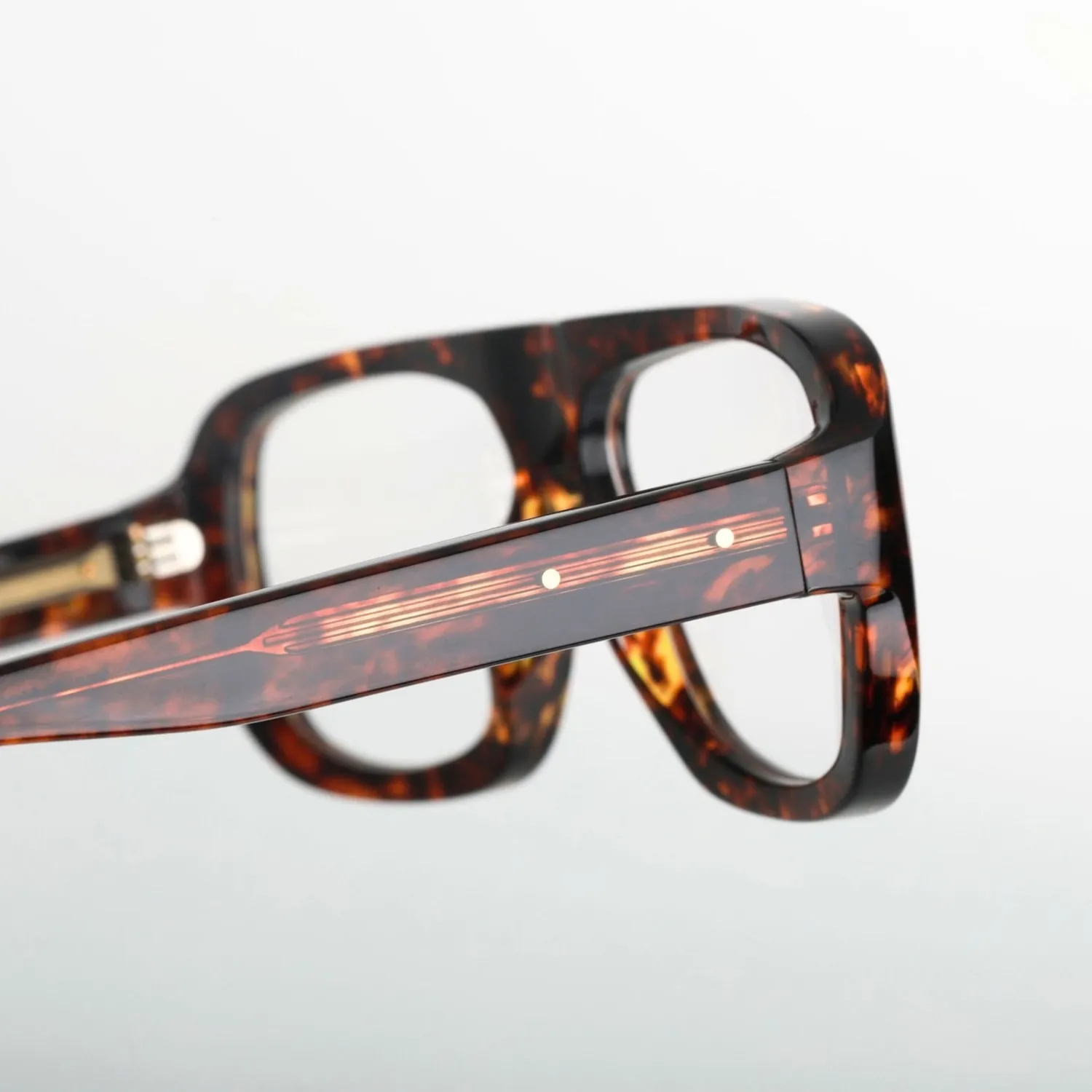 Steve McQueen Chase montatura da vista dentelle havana acetato