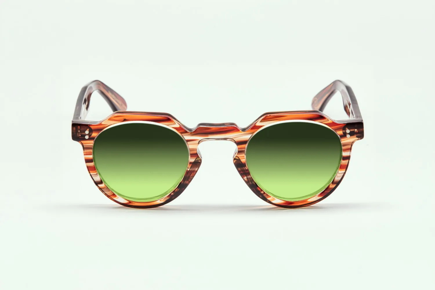 Lesca Upcycling Crown XL montatura vista rossa 46 mm acetato