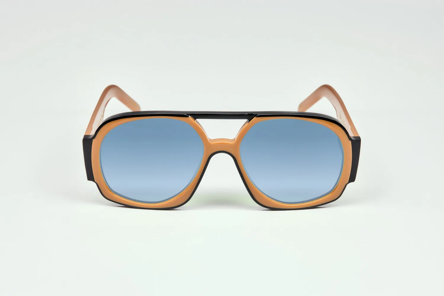 Lesca Tupac montatura Black Caramel bicolore