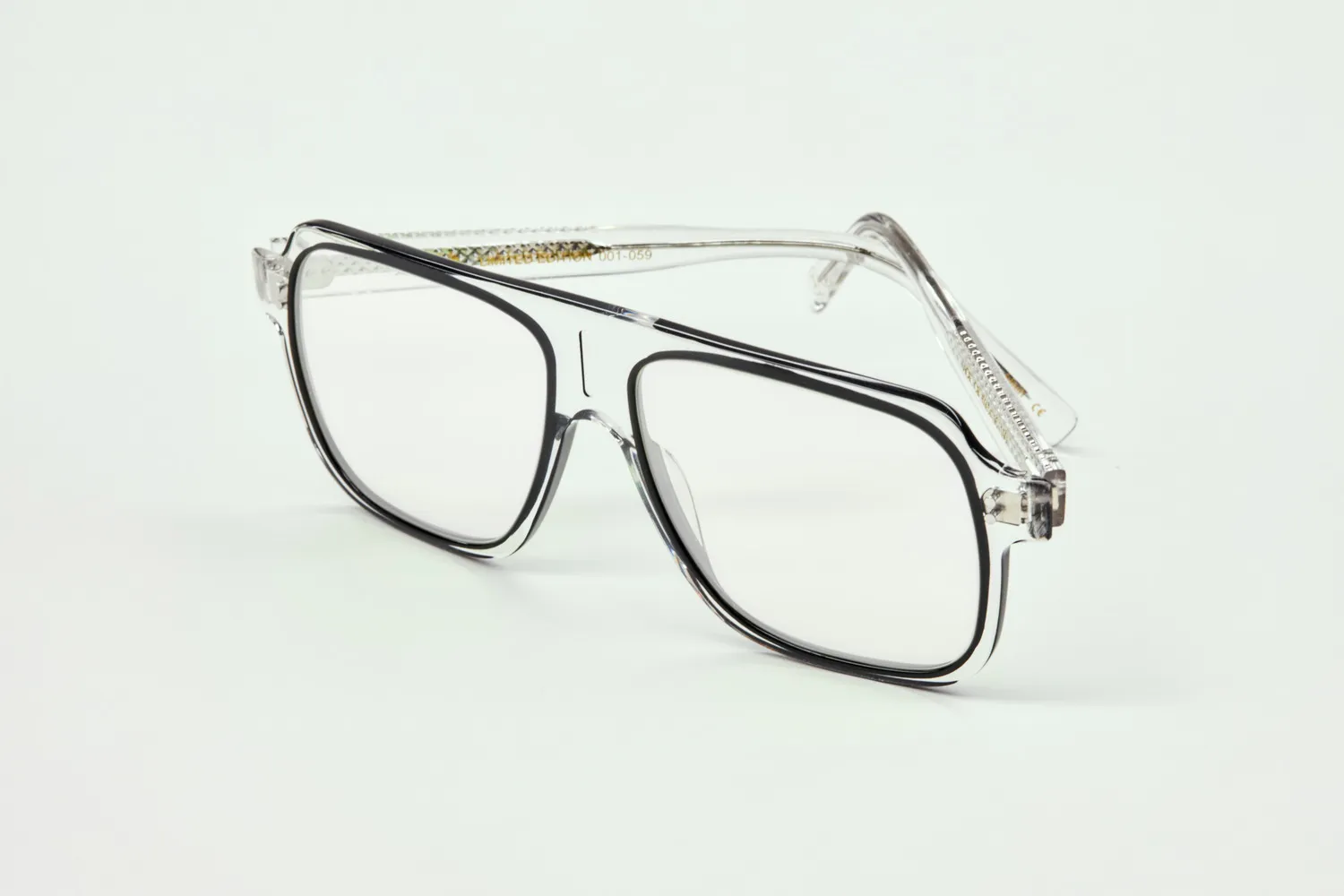 Lesca Vice montatura Crystal Black trasparente