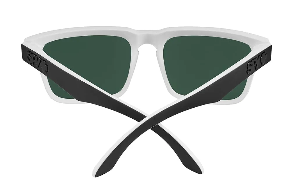 Spy Casco occhiali da sole bianco polarizzati specchiati