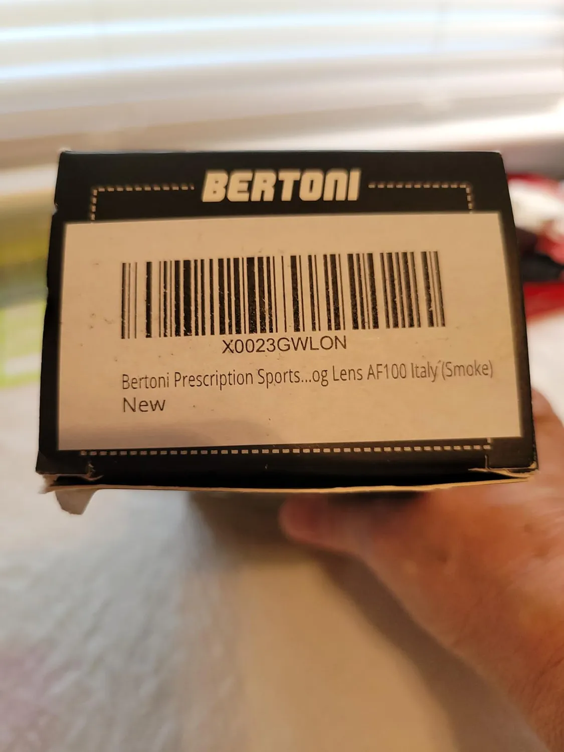 Bertoni AF100 occhiali sportivi vista clip nero