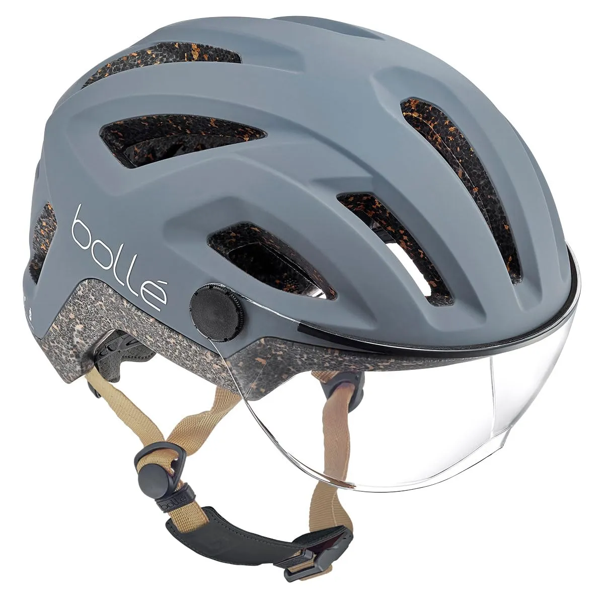 Bollé React Visor casco bici con visiera grigio S