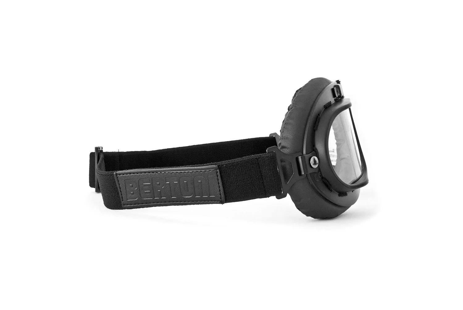 Bertoni AF195A maschera moto vintage lente trasparente