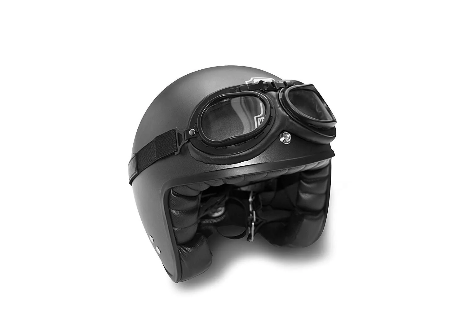 Bertoni AF195A maschera moto vintage lente trasparente