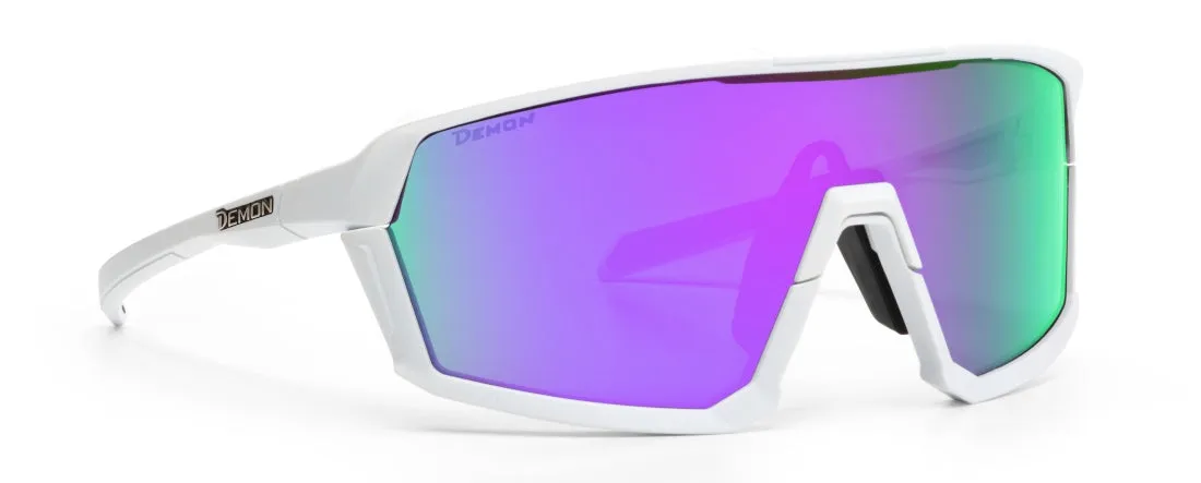 Demon Gravel occhiali pesca nero viola polarizzati