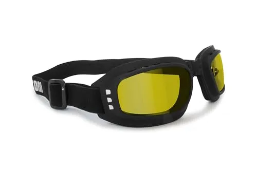 Bertoni 112 occhiali moto fotocromatici polarizzati nero opaco