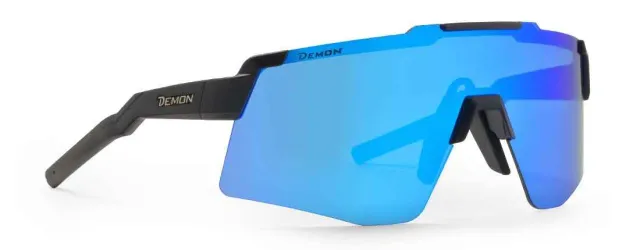 Demon Liegi occhiali running specchiati nero-blu
