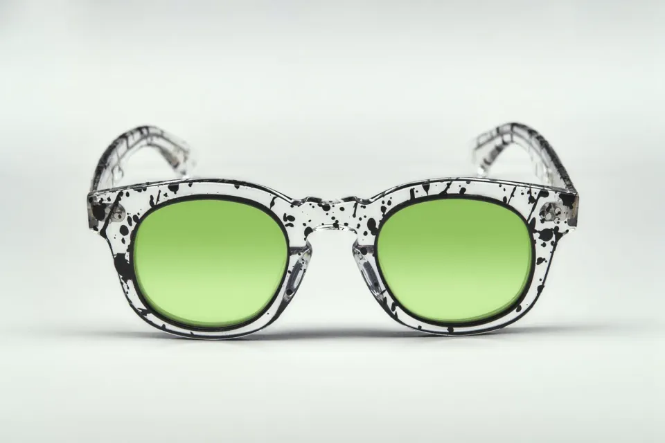 Lesca Collab Card montatura da vista crystal black acetato