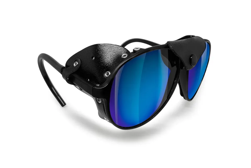 Bertoni Alps occhiali montagna nero blu polarizzato