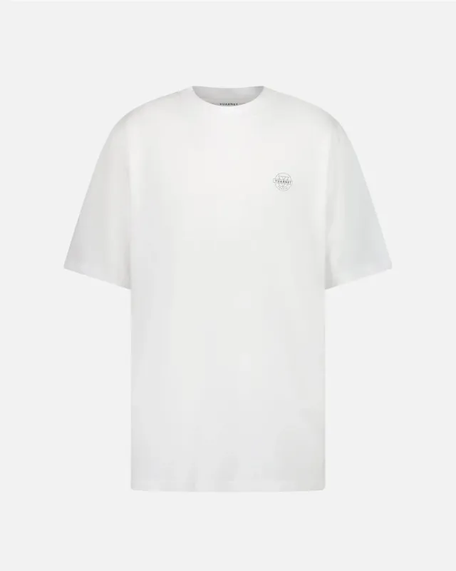 Vuarnet Stamp Logo t-shirt uomo bianca cotone leggero