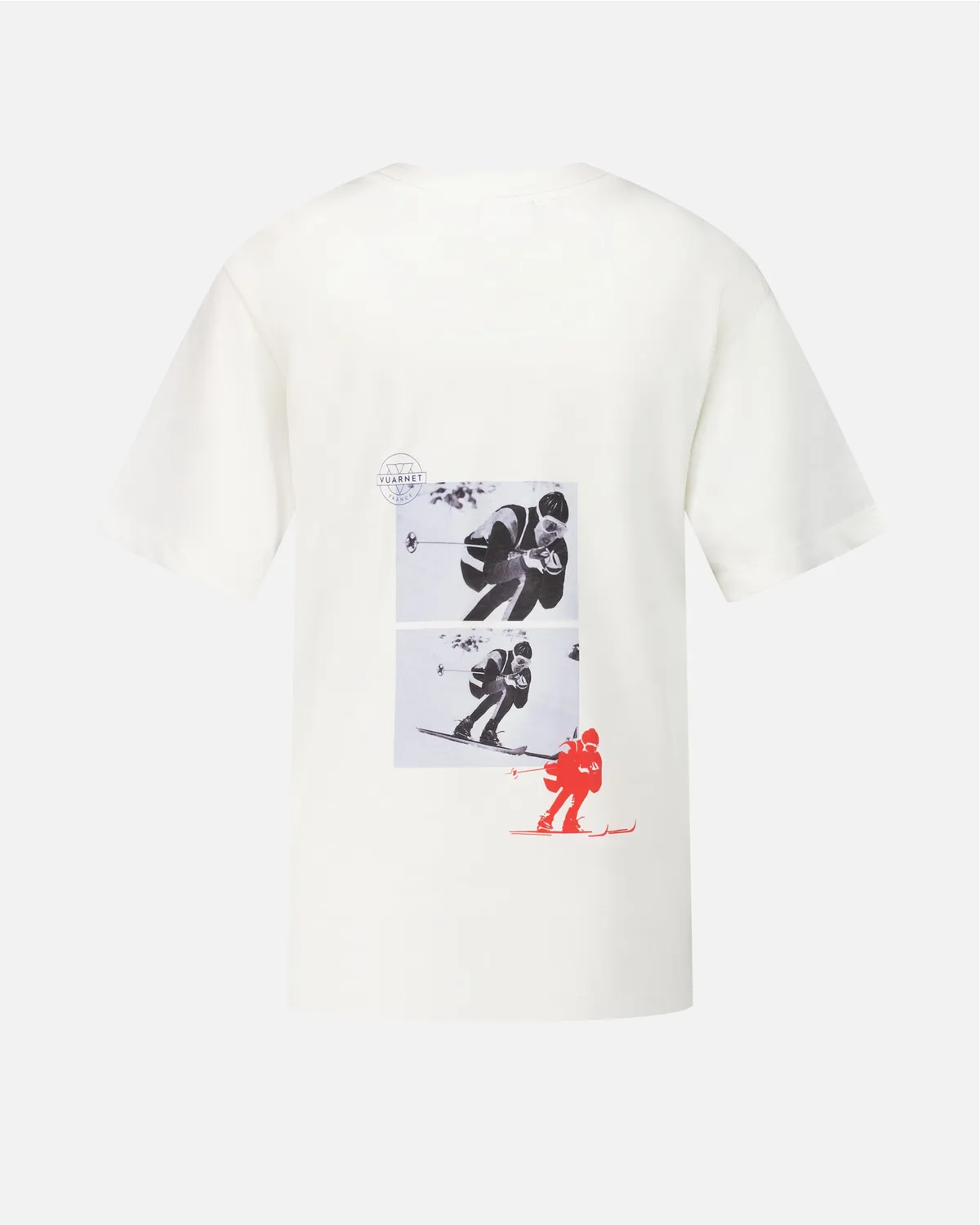 Vuarnet Logo t-shirt donna bianca cotone bio