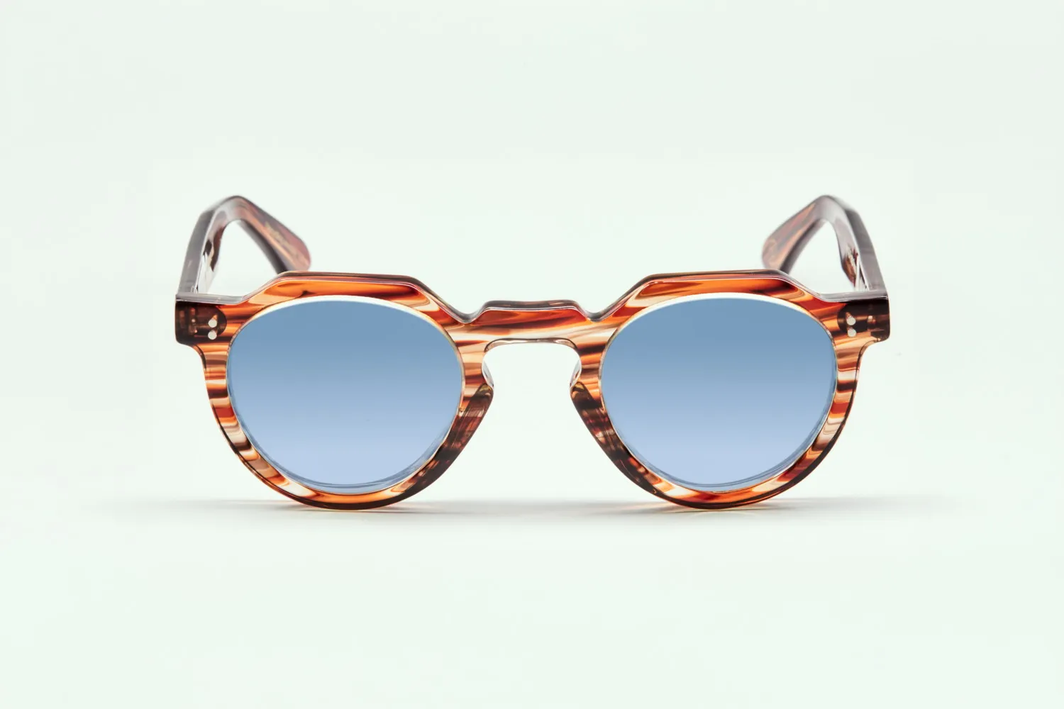 Lesca Upcycling Crown XL montatura vista rossa 46 mm acetato