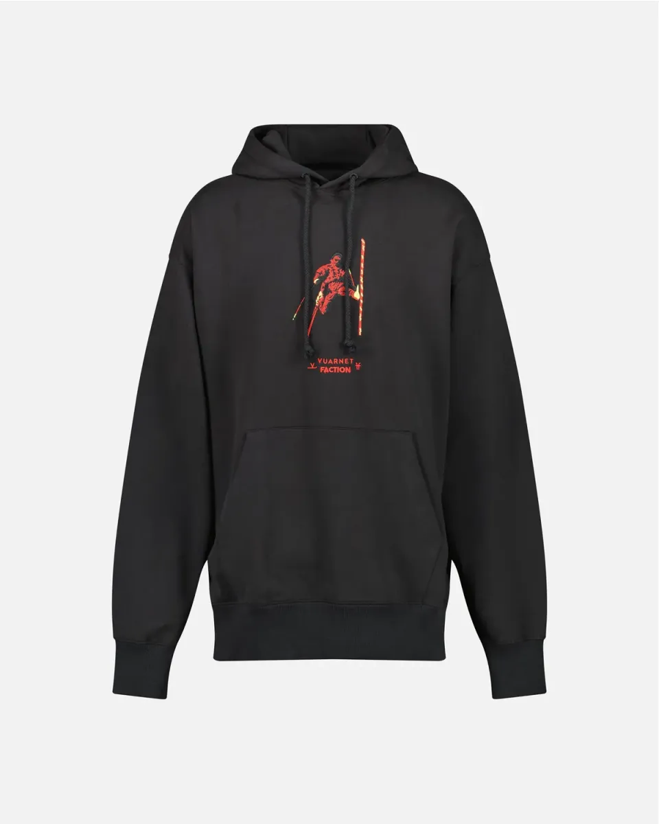 Vuarnet x Faction Mogul felpa cappuccio nera cotone