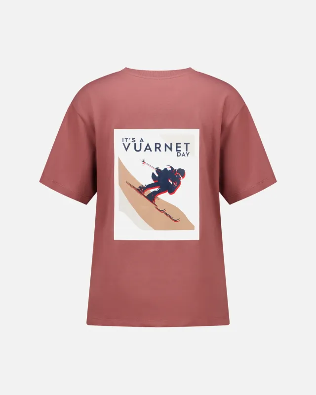 Vuarnet T-shirt Logo maglietta donna Rosa bio