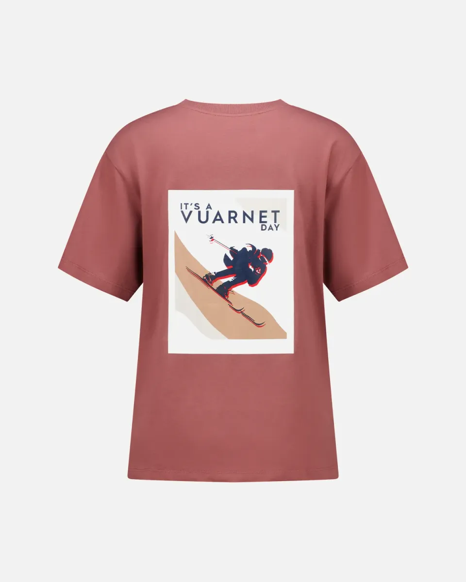 Vuarnet T-shirt Logo maglietta donna Rosa bio