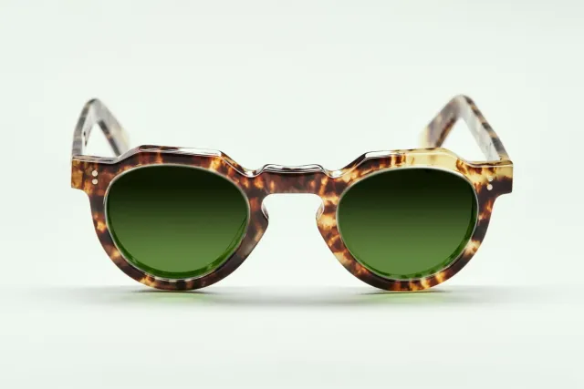 Lesca Upcycling Crown occhiali da vista Tigré 8 mm acetato