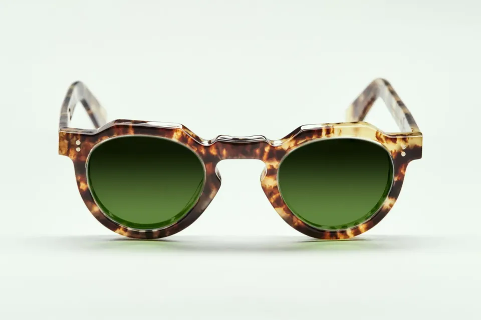 Lesca Upcycling Crown occhiali da vista Tigré 8 mm acetato